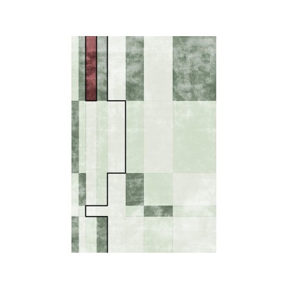 Ковер Sirecom Tappeti FACE RELOADED GREEN