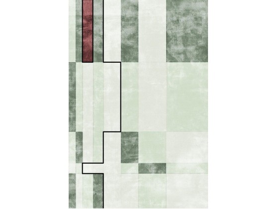 Ковер Sirecom Tappeti FACE RELOADED GREEN