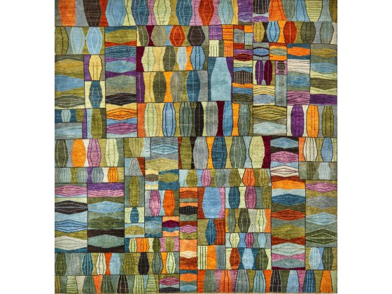 Ковер Zollanvari QUILT CRAZY IN BLUE, GREEN &amp; VIOLET