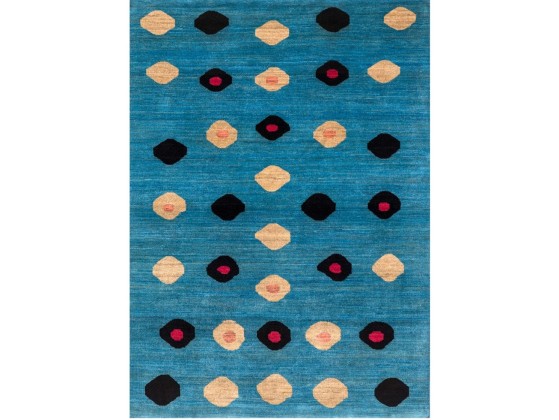 Ковер Zollanvari ELLIPSE GOLD BLACK &amp; FUCHSIA ON BLUE