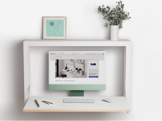 Секретеры AMBIVALENZ FLPPS BOX DESK 100x60x20 - WHITE