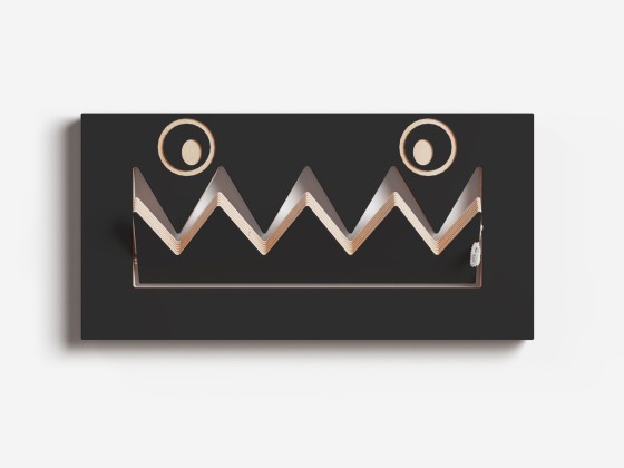 Вешалка для детей AMBIVALENZ FLPPS MONSTERHNG 40x20-1 - BLACK