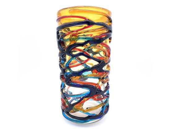 Ваза YourMurano CHROMA TUBE AMBER