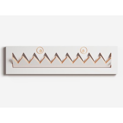 Вешалка для детей AMBIVALENZ FLPPS MONSTERHNG 80x20-1 - WHITE