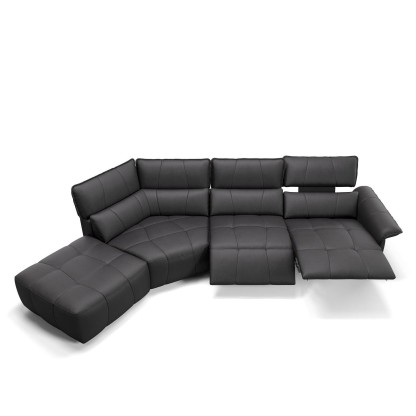 Угловой диван с реклайнерами Sofanella ADRIA