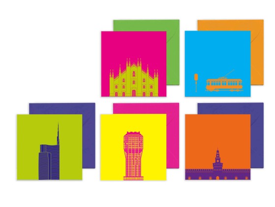 Почтовые открытки cartea MILANO