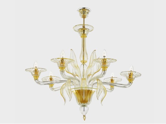 Подвесные светильники Sogni Di Cristallo DAMOCLE D'ORO