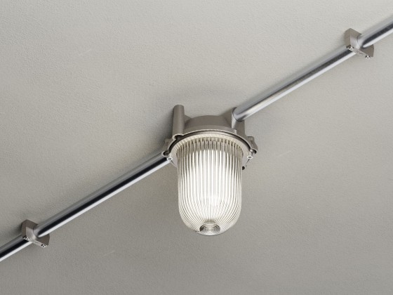 Уличные наружные потолочные светильники Genuit GLOBO SILVER