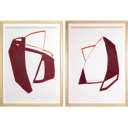 Картина NOVOCUADRO ART COMPANY LA VIE EN ROUGE I &amp; II