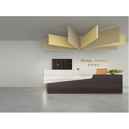 Самонесущие звукоизолирующие подвесные потолки Caruso Acoustic FLAG