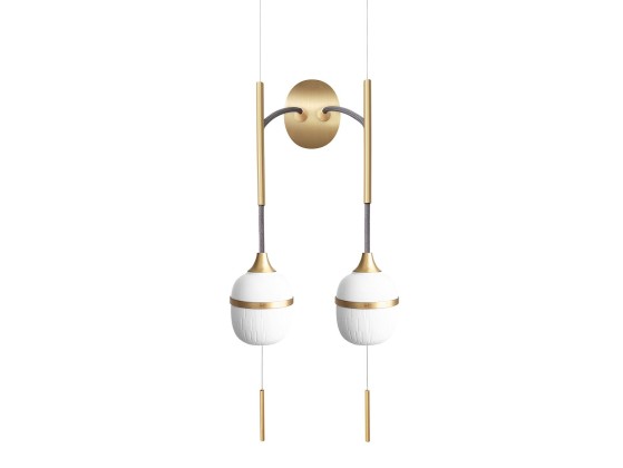 Бра - настенная лампа DESIGNHEURE FLEUR DE KAOLIN MOYEN