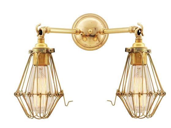 Бра - настенная лампа Mullan Lighting RIGO DOUBLE ARM CAGE WALL LIGHT