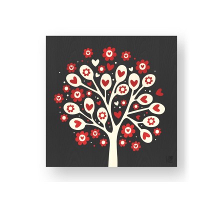 Картина LIGNIS® TREE OF HEARTS COLORS