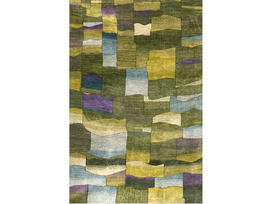 Ковер Zollanvari ERRATIC TILES, GREEN &amp; BLUE