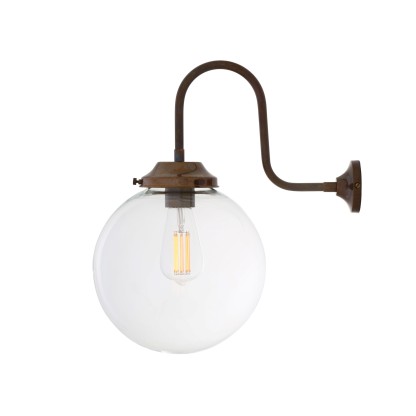 Бра - настенная лампа Mullan Lighting RIAD 250MM CLEAR GLOBE WALL LIGHT