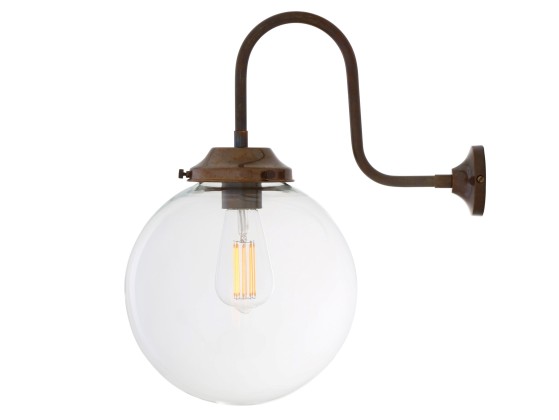 Бра - настенная лампа Mullan Lighting RIAD 250MM CLEAR GLOBE WALL LIGHT
