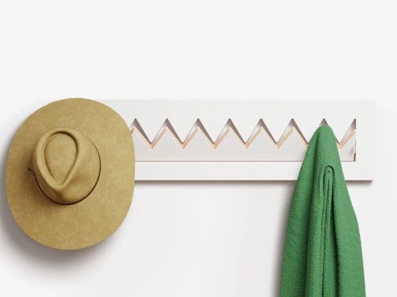 Вешалка для детей AMBIVALENZ FLPPS CROWNHNG 80x20-1 - WHITE