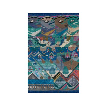 Ковер Jaipur Rugs VAADIYAN LES-1131 Faded Denim/Capri