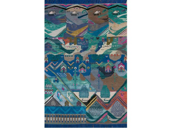 Ковер Jaipur Rugs VAADIYAN LES-1131 Faded Denim/Capri