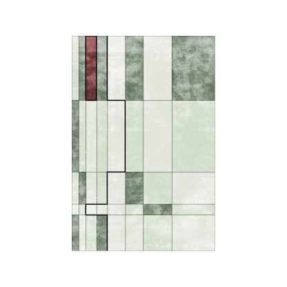 Ковер Sirecom Tappeti FACE RELOADED MARKED GREEN