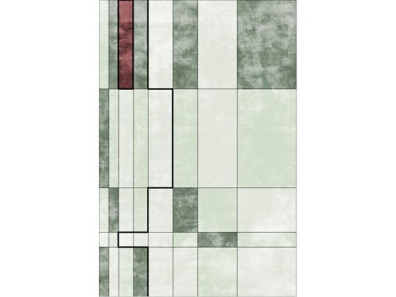 Ковер Sirecom Tappeti FACE RELOADED MARKED GREEN