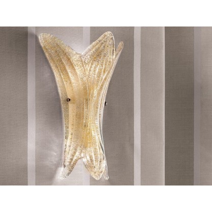 Бра - настенная лампа Masiero GLASS VE 1116 A2 AMB / TR