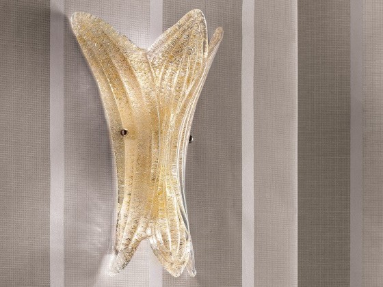 Бра - настенная лампа Masiero GLASS VE 1116 A2 AMB / TR