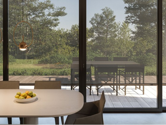 Уличные рулонные шторы SERGE FERRARI SOLTIS® VEOZIP