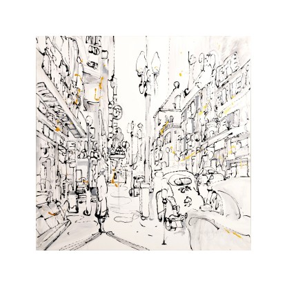 Картина NOVOCUADRO ART COMPANY URBAN WOMAN LIGHT