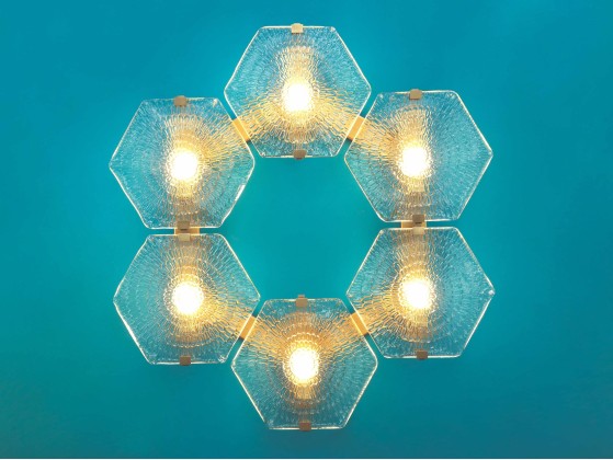 Бра - настенная лампа Patinas Lighting HEXXA WALL LIGHT 06 OL