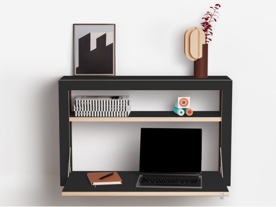 Секретеры AMBIVALENZ FLPPS BOX DESK 80x50x20 - BLACK