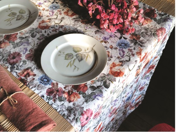 Декоративные дорожки для стола LA FABBRICA DEL LINO STAMPA BOUQUET