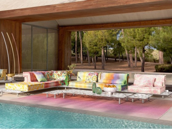 Садовый диван Roche Bobois MAH JONG OUTDOOR - MISSONI HOME