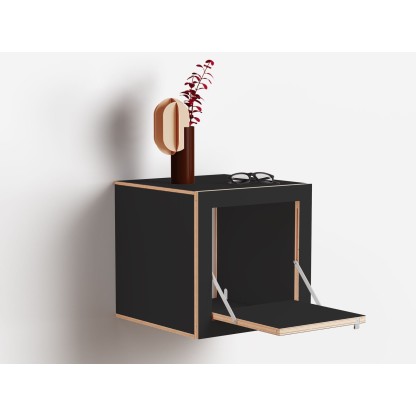 Прикроватные тумбочки AMBIVALENZ FLPPS BOX NIGHTSTAND 40x40x40 - BLACK