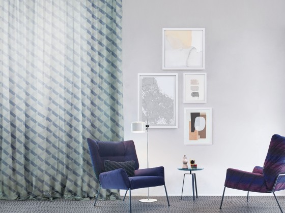 Ткань для штор Inkiostro Bianco GIARDINO