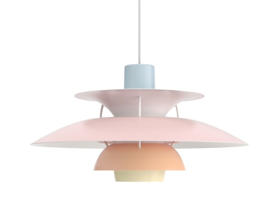 Подвесные светильники In Stock LOUIS POULSEN - PH 5 PASTELS BLUE ROSE PEACH