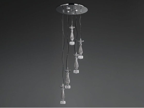 Подвесные светильники Euroluce Lampadari TOOCHIC S5+3