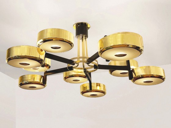 Потолочные светильники GASPARE ASARO ECLISSI GRANDE-CARVED GLASS