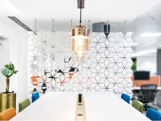 Перегородки bloomming FACET Hanging Room Divider 204x207cm