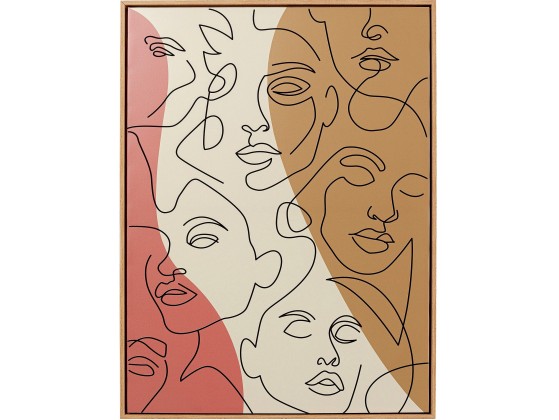 Печать на холсте KARE Design FACCIA ARTE TRI COLORE