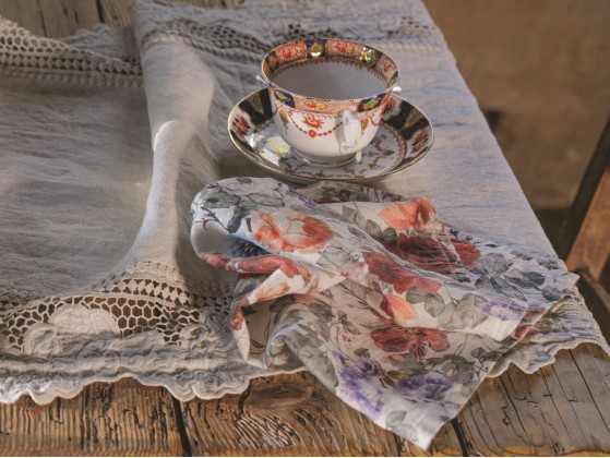 Салфетки LA FABBRICA DEL LINO STAMPA BOUQUET