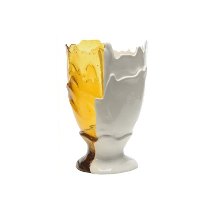 Ваза цвет желтый с белым Corsi Design TWINS C