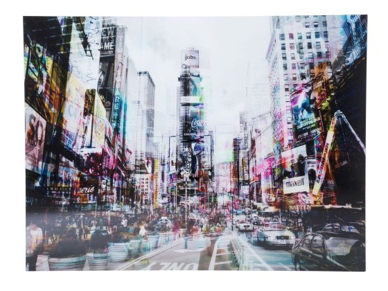 Печатает на стекле KARE Design TIMES SQUARE MOVE