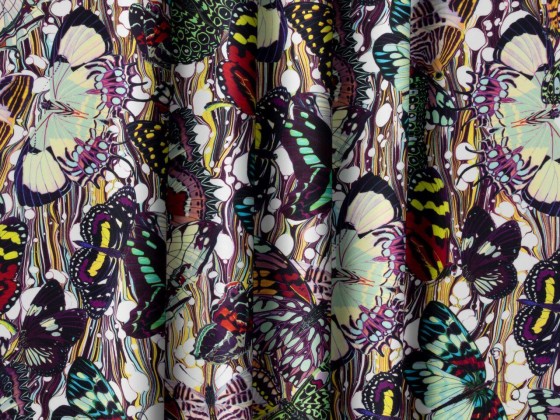 Ткани для стен LELIEVRE PAPILLONS