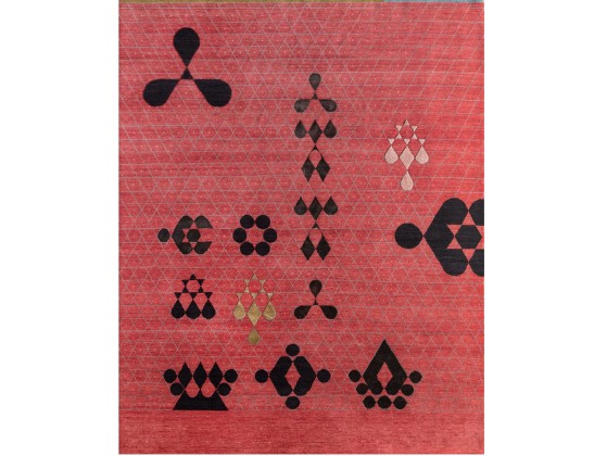 Ковер Jaipur Rugs AKWB-7001 CLASSIC RED/CAVIAR