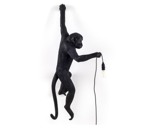 Настеннопотолочные светильники Seletti THE MONKEY LAMP BLACK HANGING