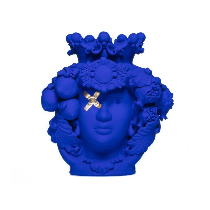 Ваза Stefania Boemi DONNA ROSALIA BLU OLTREMARE