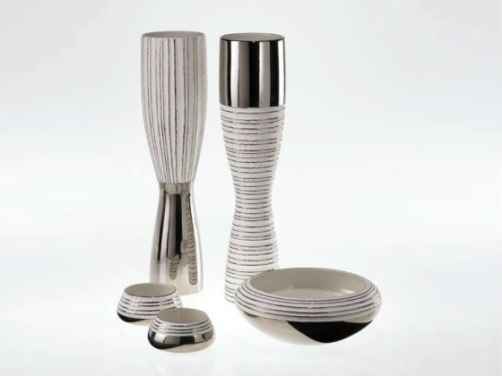 Ваза Fos Ceramiche ANTITHESIS GOLD AND PLATINUM