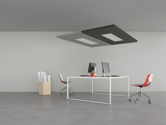 Самонесущие звукоизолирующие подвесные потолки Caruso Acoustic NUVOLA