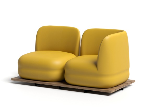 Садовый диван Bln VISTAS WOOD 2